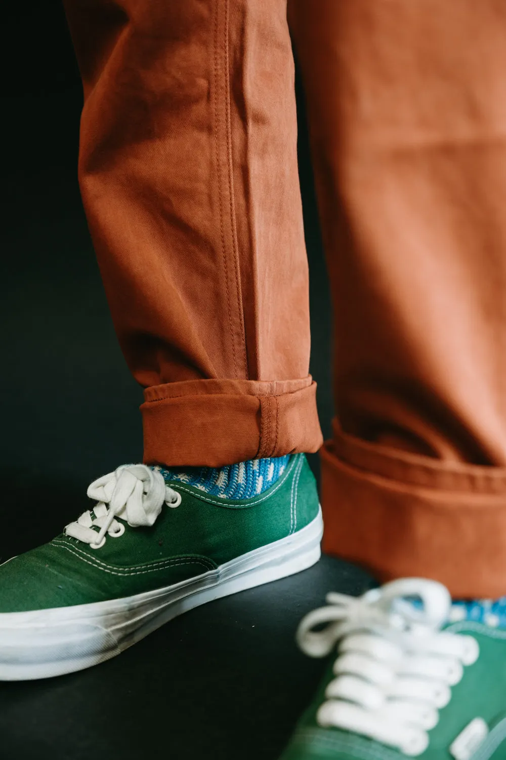 1852S - "Amami Dorozome" Relaxed Tapered Mud Dyed Eastern Jeans - Brown