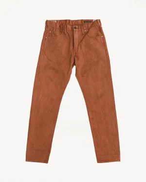 1852S - "Amami Dorozome" Relaxed Tapered Mud Dyed Eastern Jeans - Brown