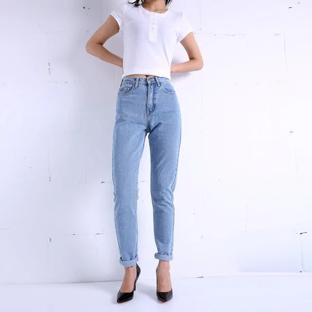 2021 Harem Pants Vintage High Waist Jeans Woman Boyfriends Women's Jeans Full Length Mom Jeans Cowboy Denim Pants Vaqueros Mujer