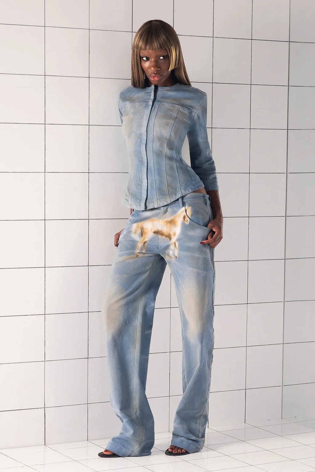 Air Spray Straight Leg Jeans