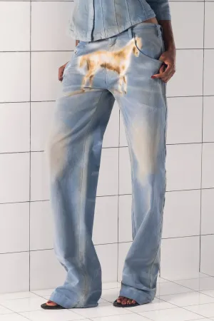 Air Spray Straight Leg Jeans