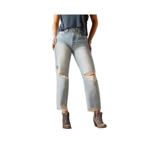 Ariat Women's Ultra High Rise Tomboy Straight Mykonos Jeans