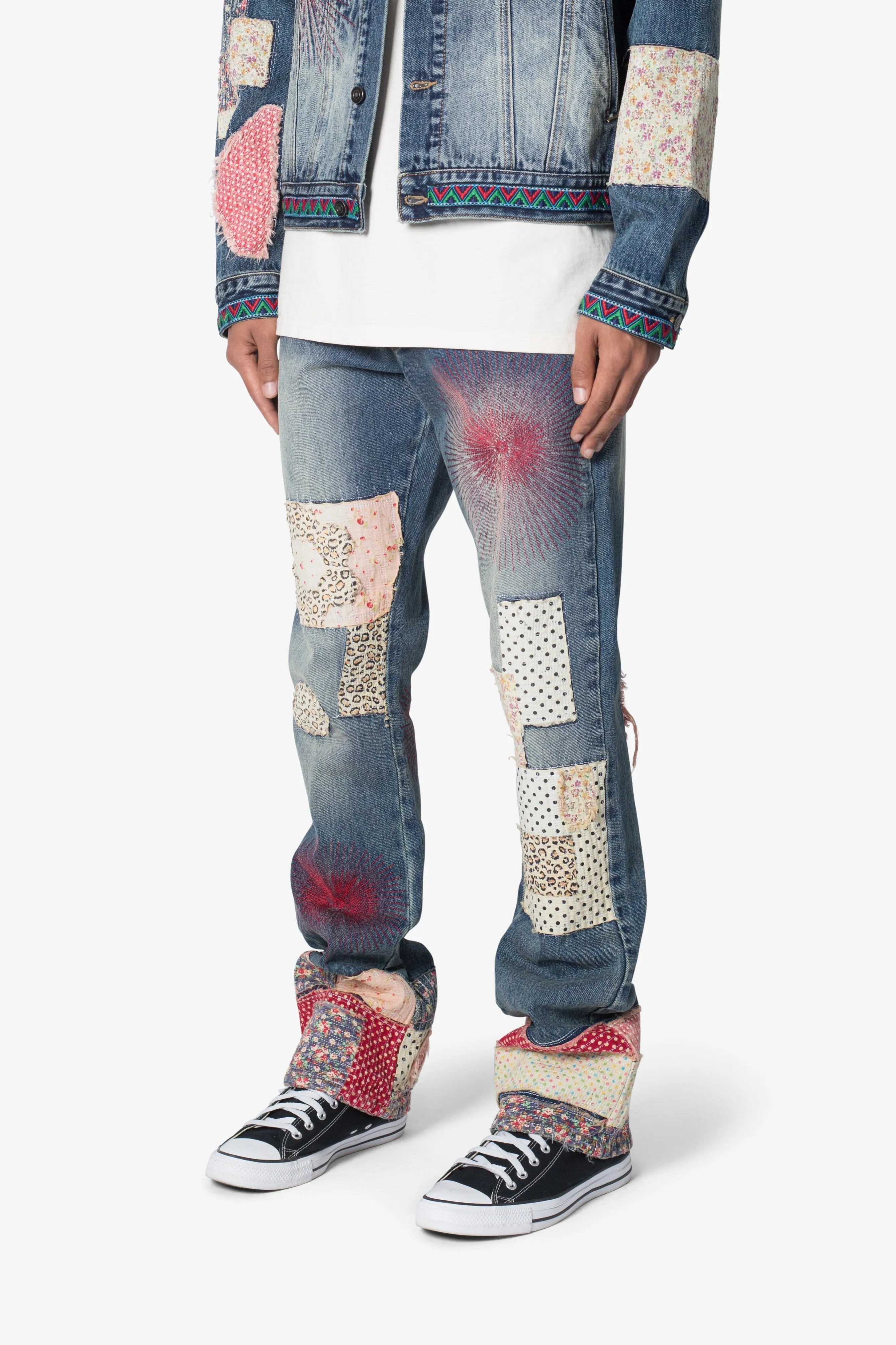 B387 Rugged Flare Denim - Multi