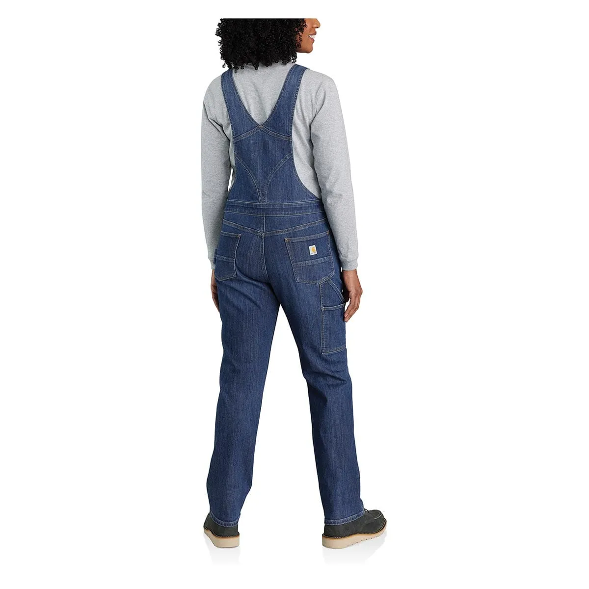 Carhartt Women's Rugged Flex Relaxed Fit Denim Bib Overall