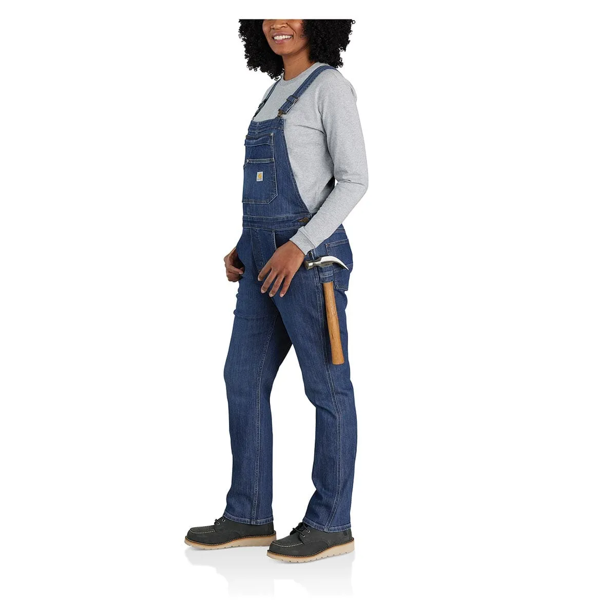 Carhartt Women's Rugged Flex Relaxed Fit Denim Bib Overall