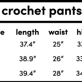 Cute in Crochet Beach Pants