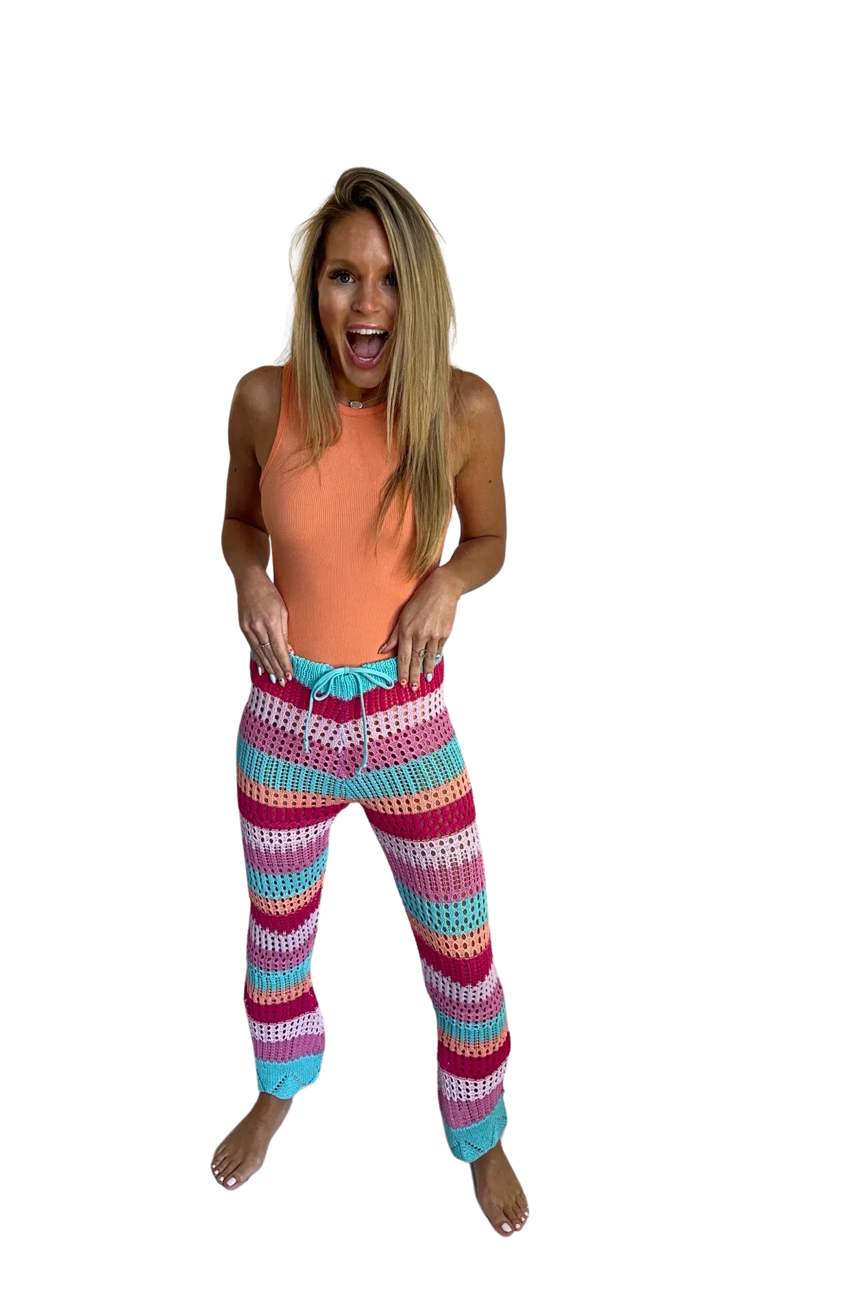 Cute in Crochet Beach Pants