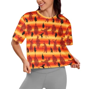 Dancers Brown Women's Cropped T-shirt