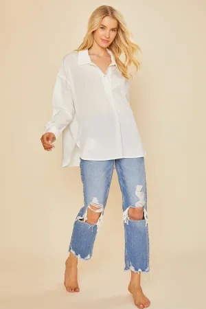 Don't Think Twice Crop Straight Leg Denim