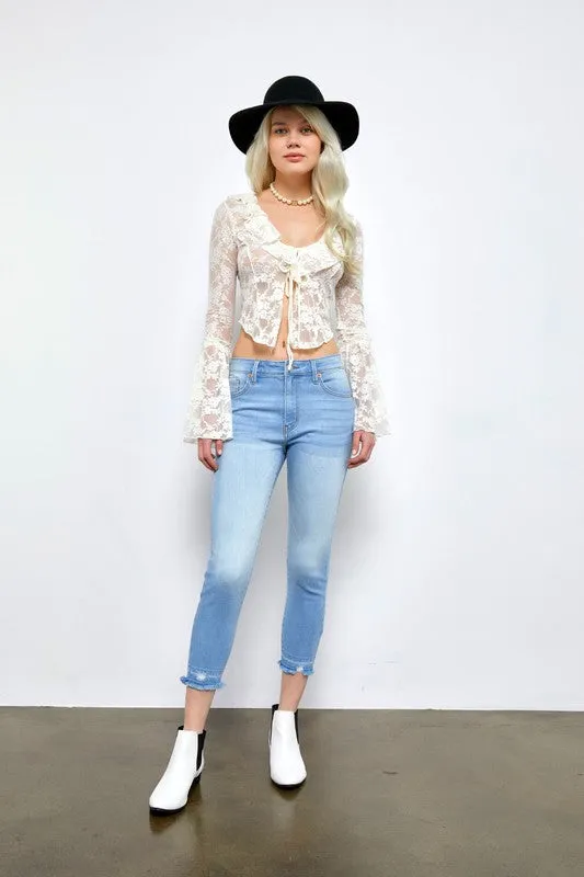 Eden High Rise Crop Skinny