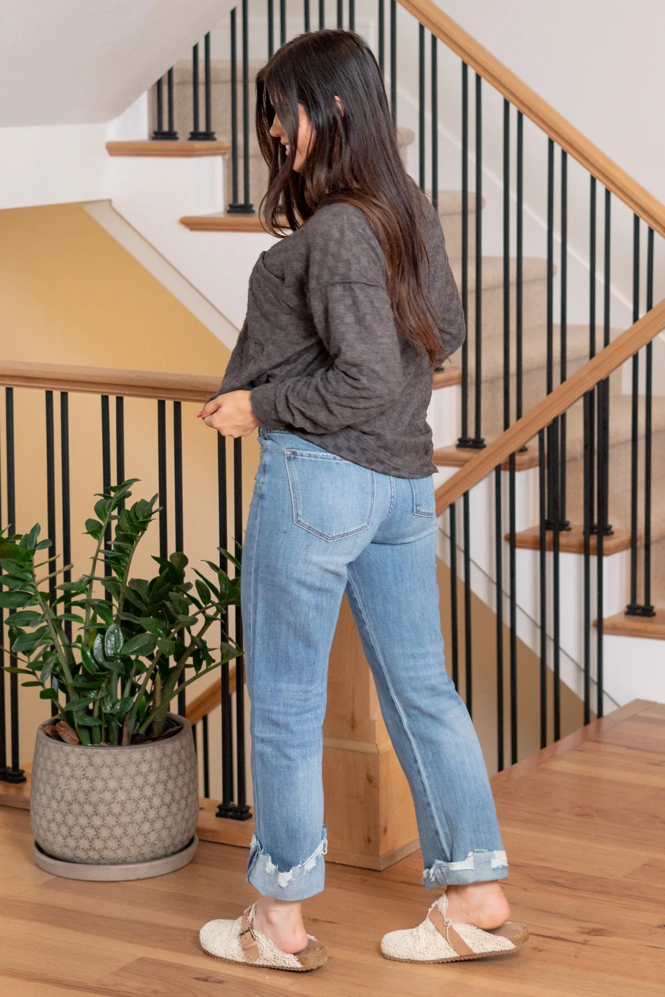 Endorsement High Rise Rigid Dad Jeans