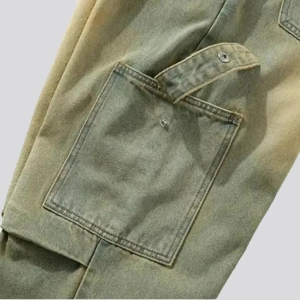 Fashion men's tall-waist jeans