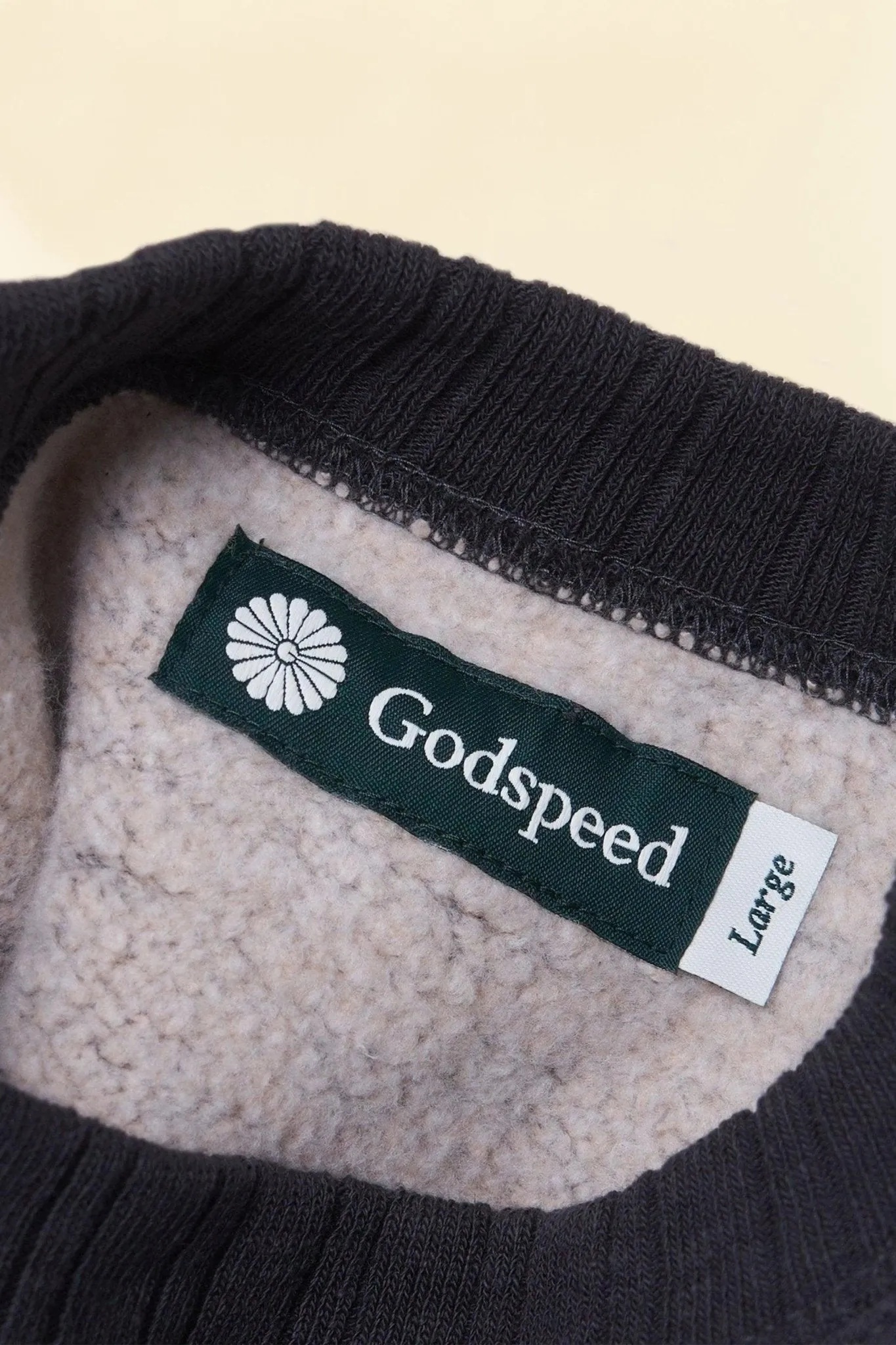 Godspeed Tsuriami Loopwheel Cotton Sweatshirt - Black