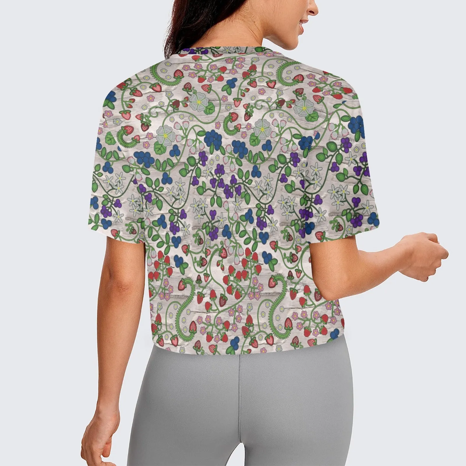 Grandmother Stories Bright Birch Women's Cropped T-shirt