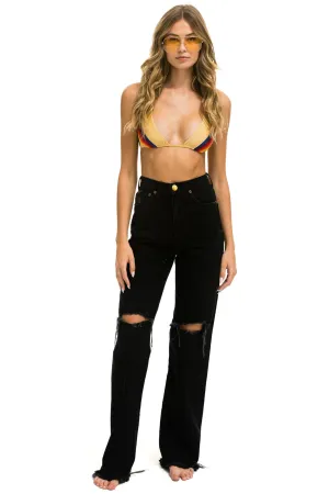 HI RISE WIDE-LEG GYPSY JEAN - VINTAGE BLACK