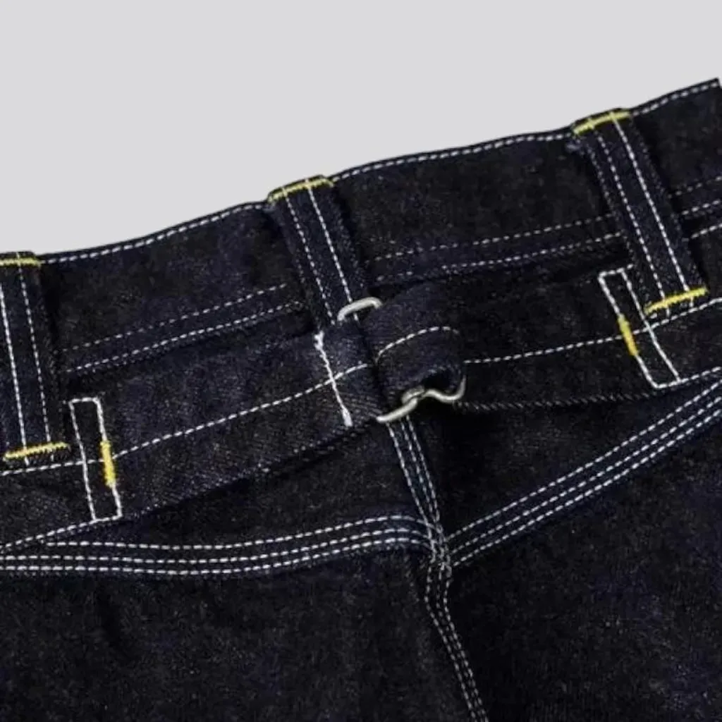 High-waist men's duty jeans