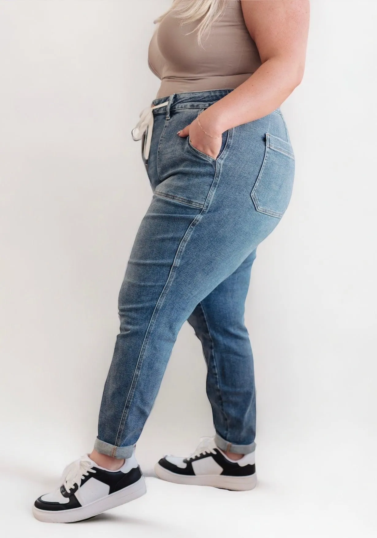 Judy Blue Pull On Denim Joggers