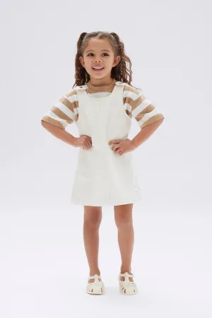 Kids Twill Pinafore Dress