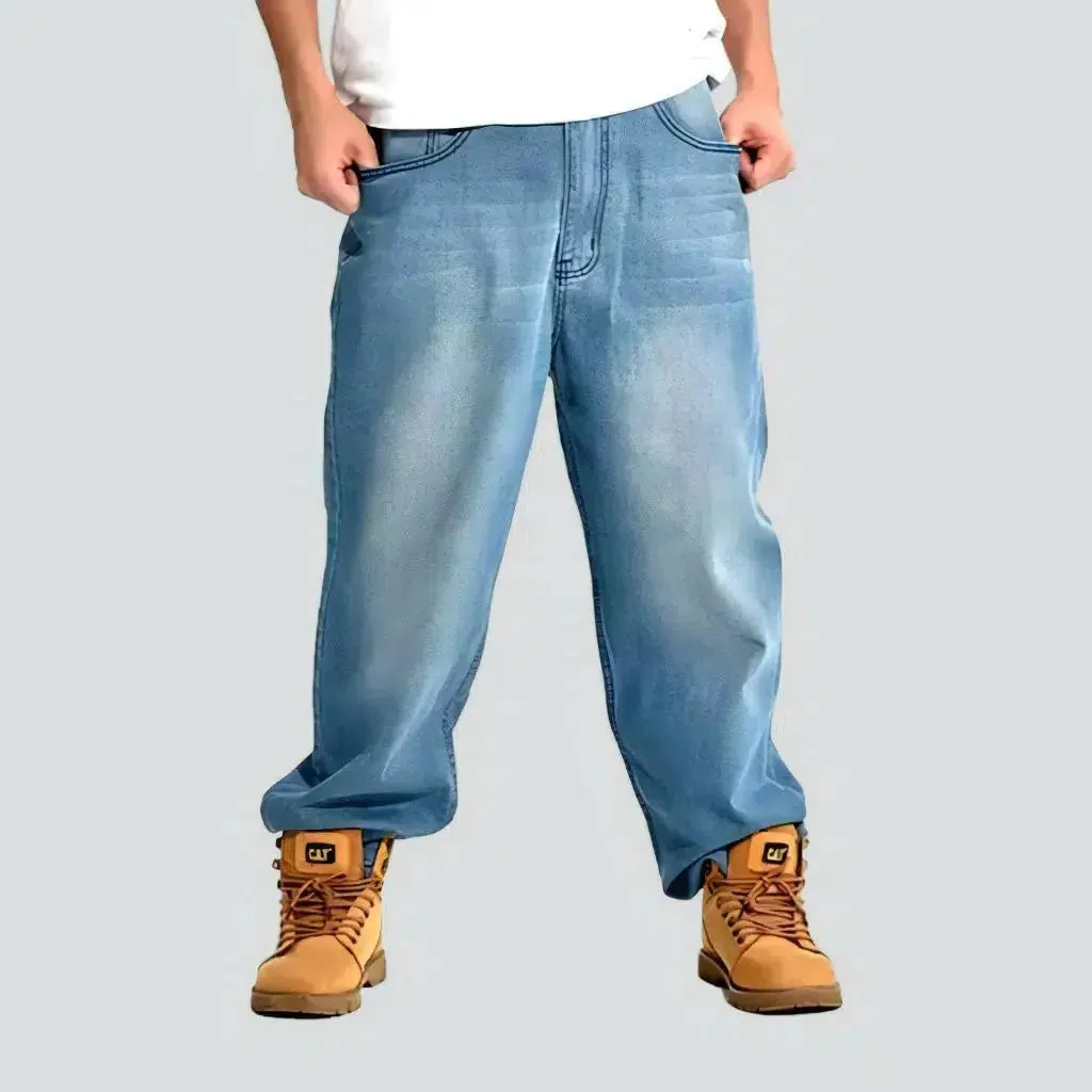 Light-wash men's jeans