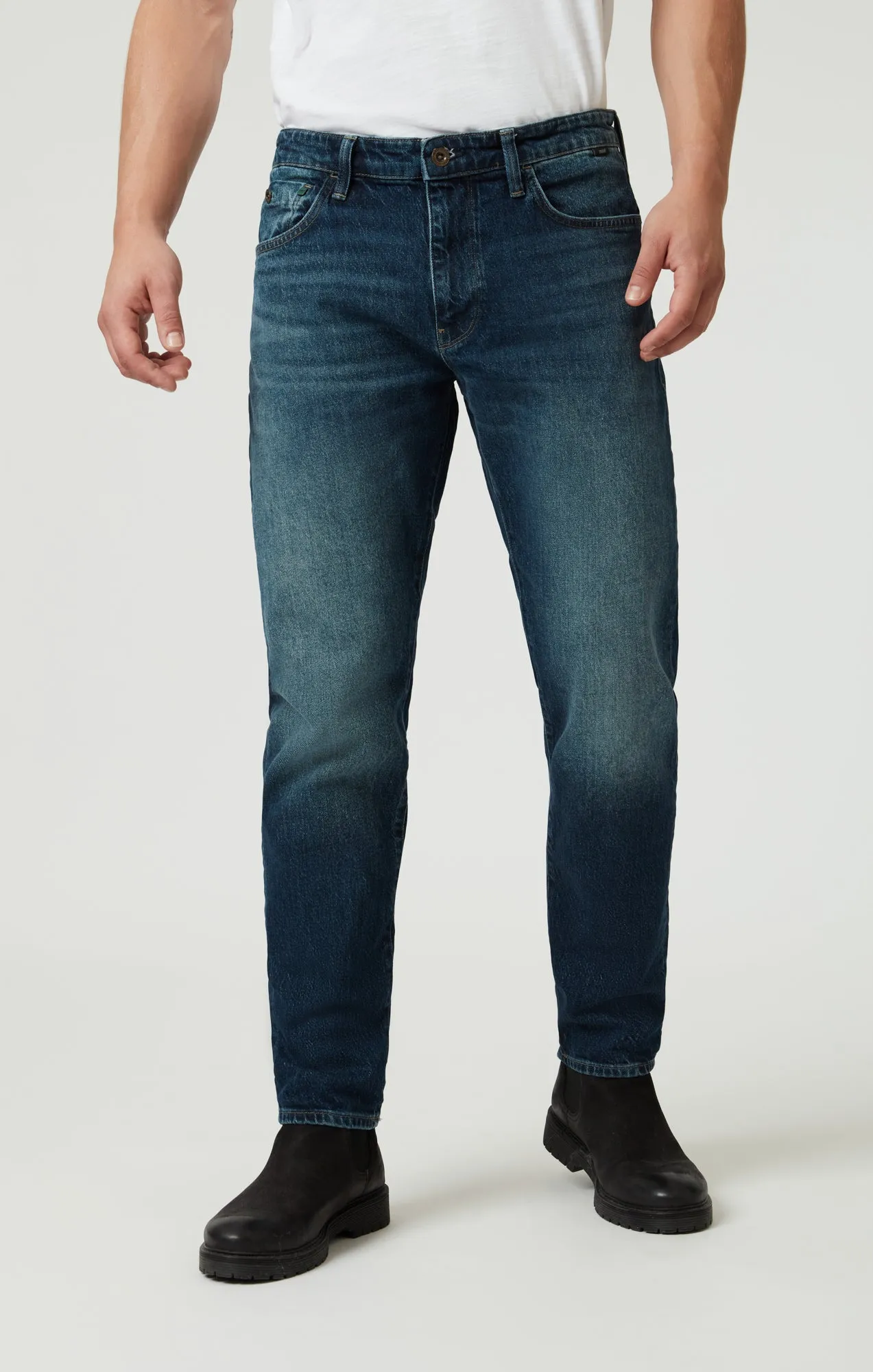 LONDON RELAXED TAPERED LEG IN DEEP BLUE DENIM