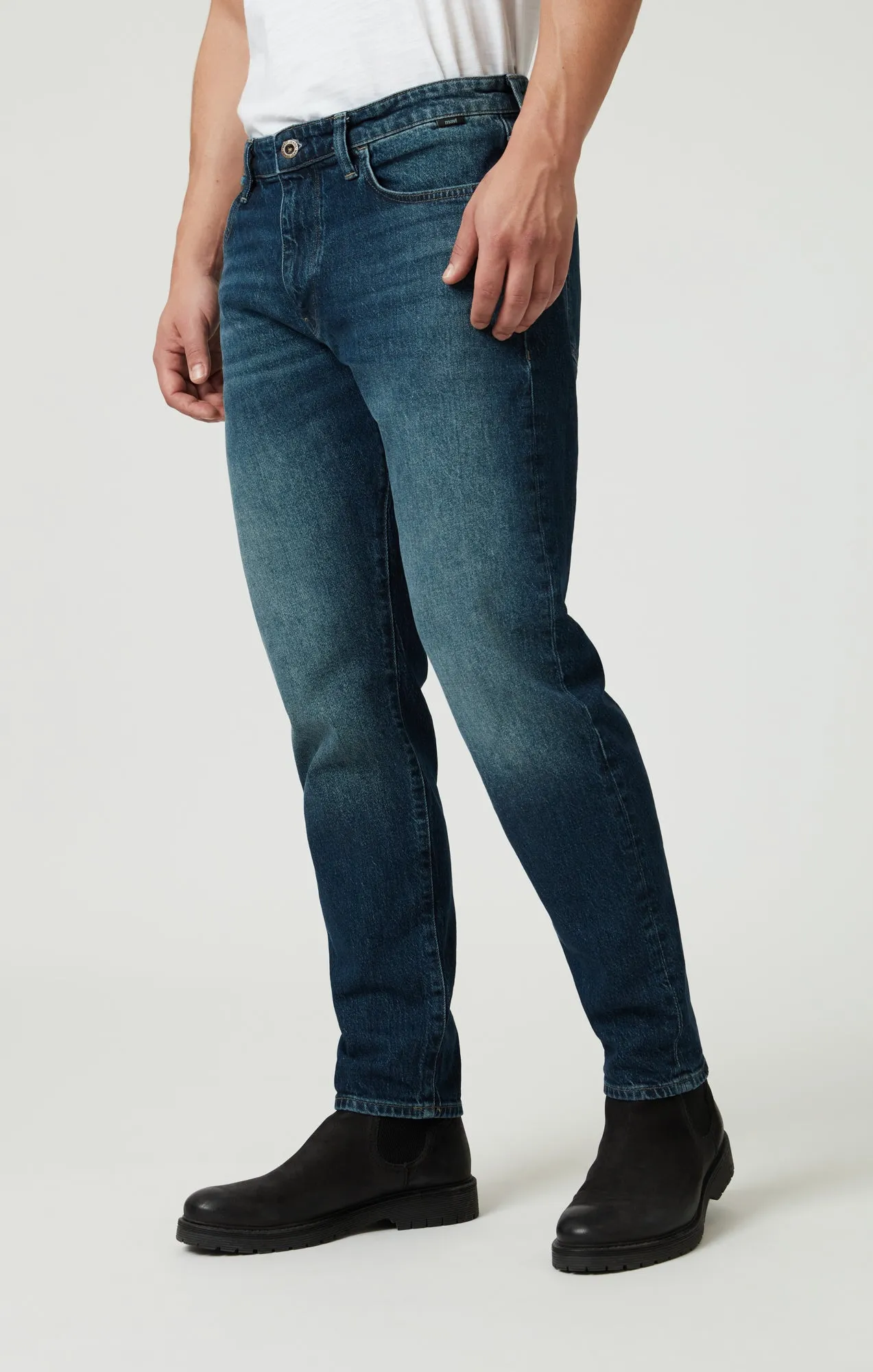 LONDON RELAXED TAPERED LEG IN DEEP BLUE DENIM