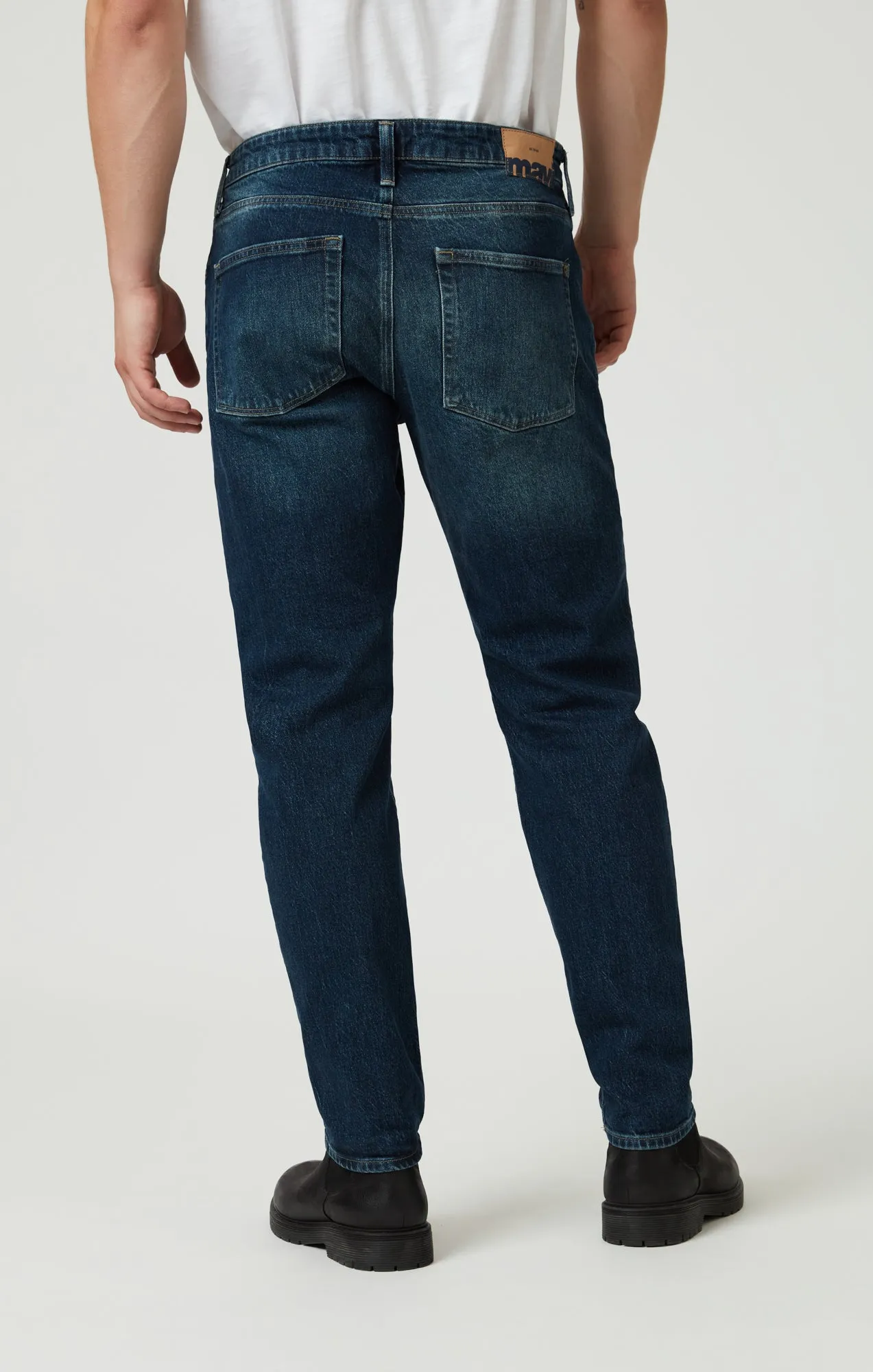 LONDON RELAXED TAPERED LEG IN DEEP BLUE DENIM