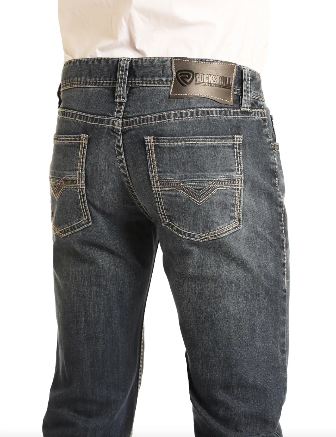 M1P7724 - Rock&Roll Denim Men's Pistol Straight Jean