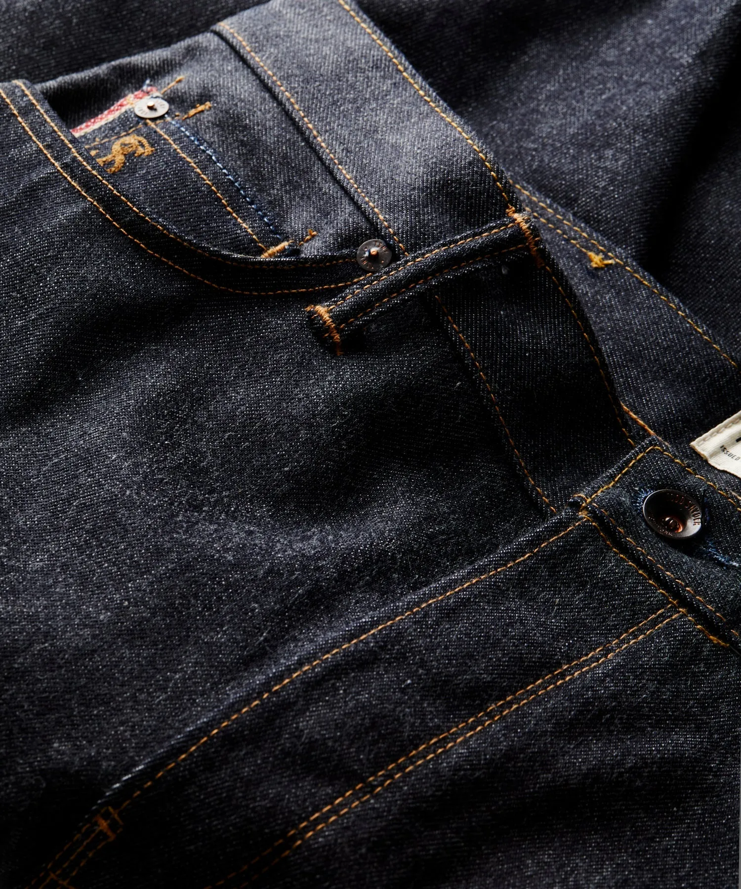 Made in USA Relaxed Selvedge Jean in Rigid