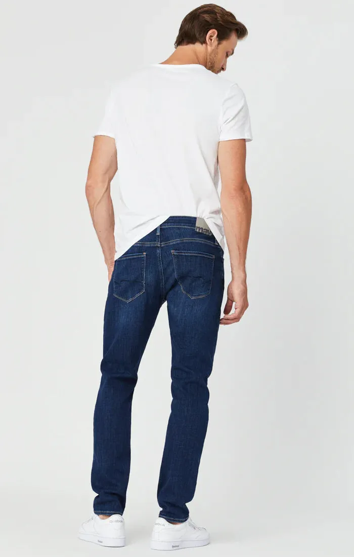 Matt Relaxed Straight Leg Jean | Dark Feather Blue