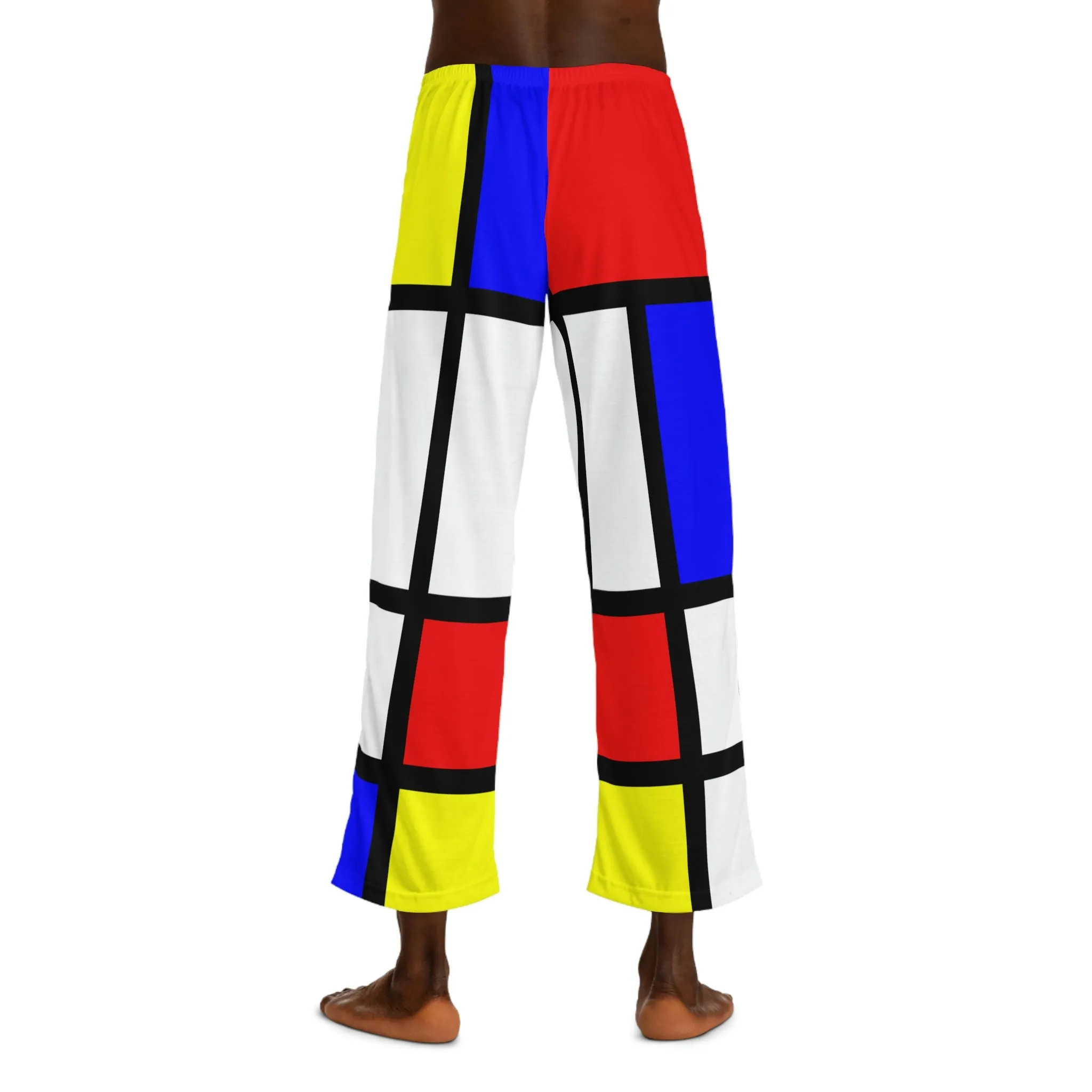 Men's Pajama Pants (AOP) Piet Mondrian design (shipping from USA)