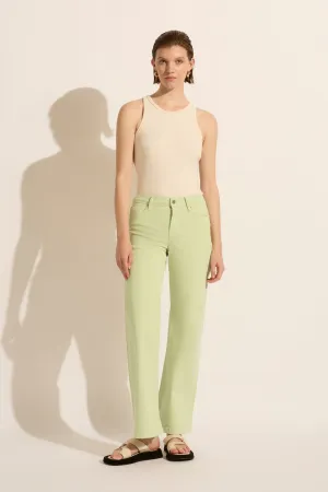 Mia Mid Wide Leg Jean - Mint