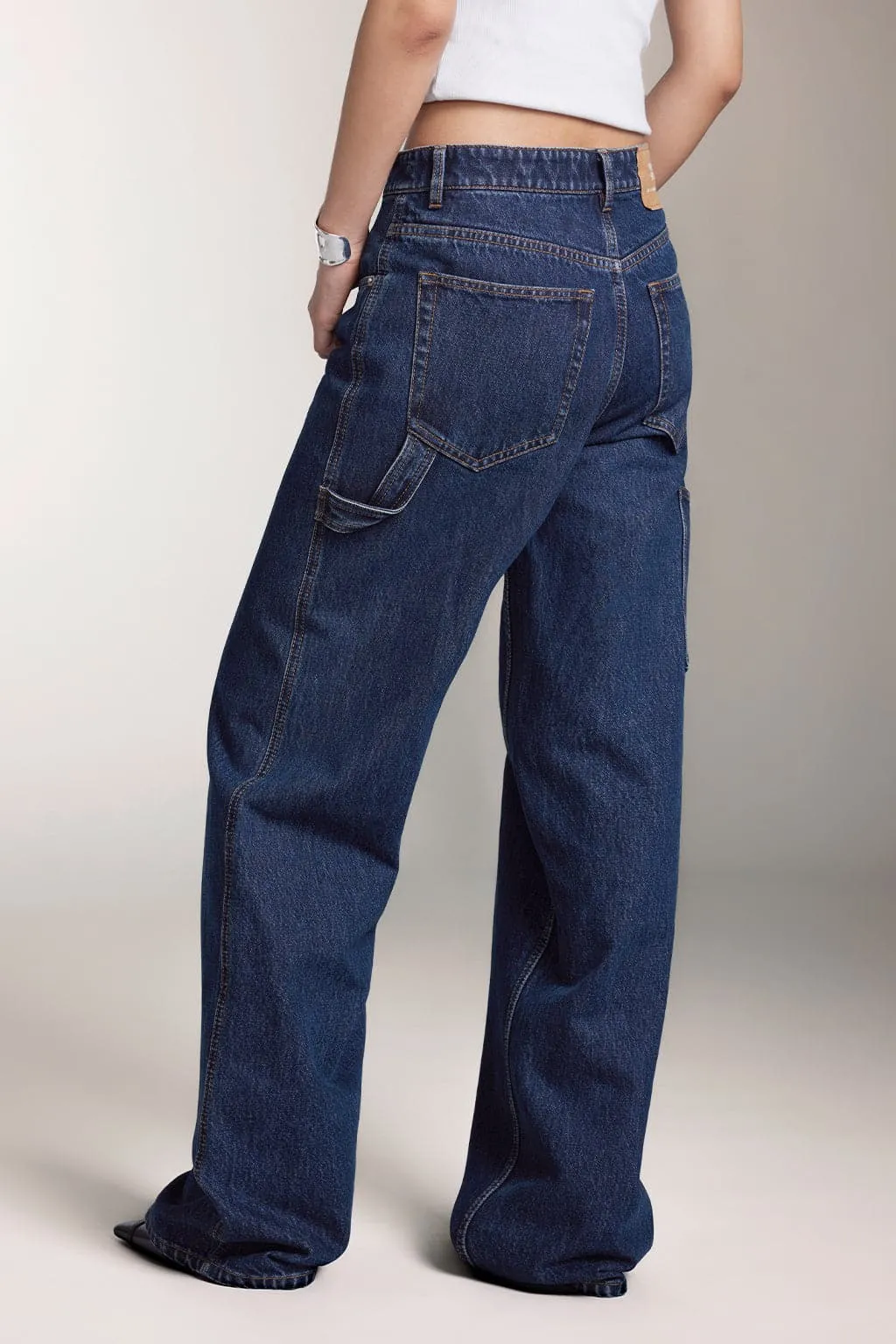 Navy Blue Straight Fit Jeans