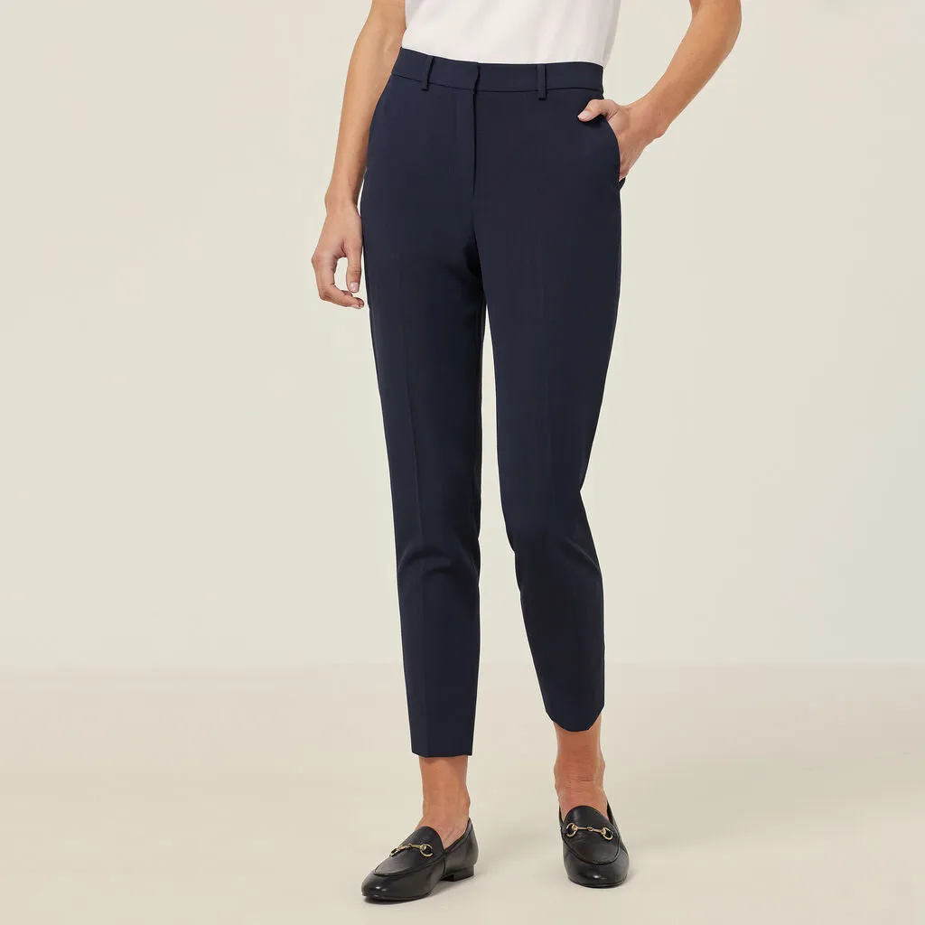 NNT Uniforms Crepe Stretch High Waist,Tapered Leg Cropped Pant (CAT3YC)