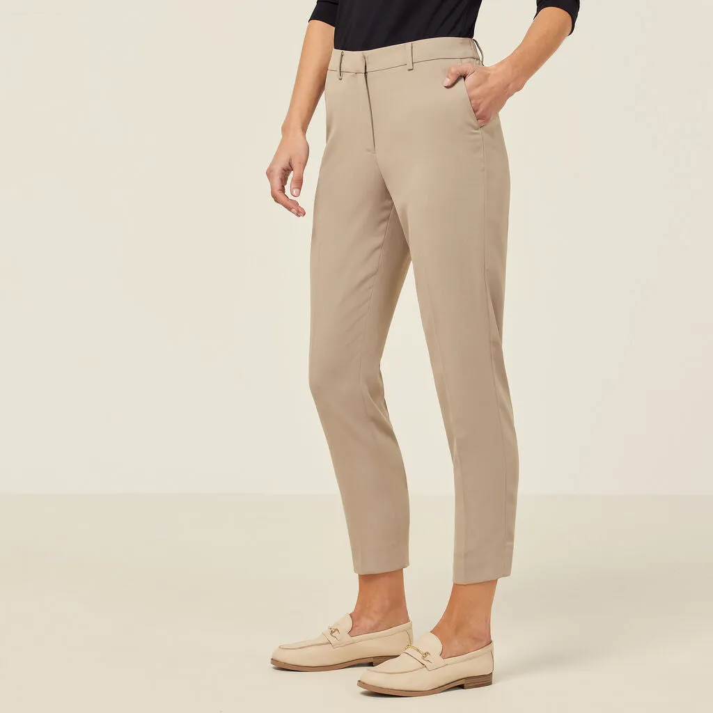 NNT Uniforms Crepe Stretch High Waist,Tapered Leg Cropped Pant (CAT3YC)