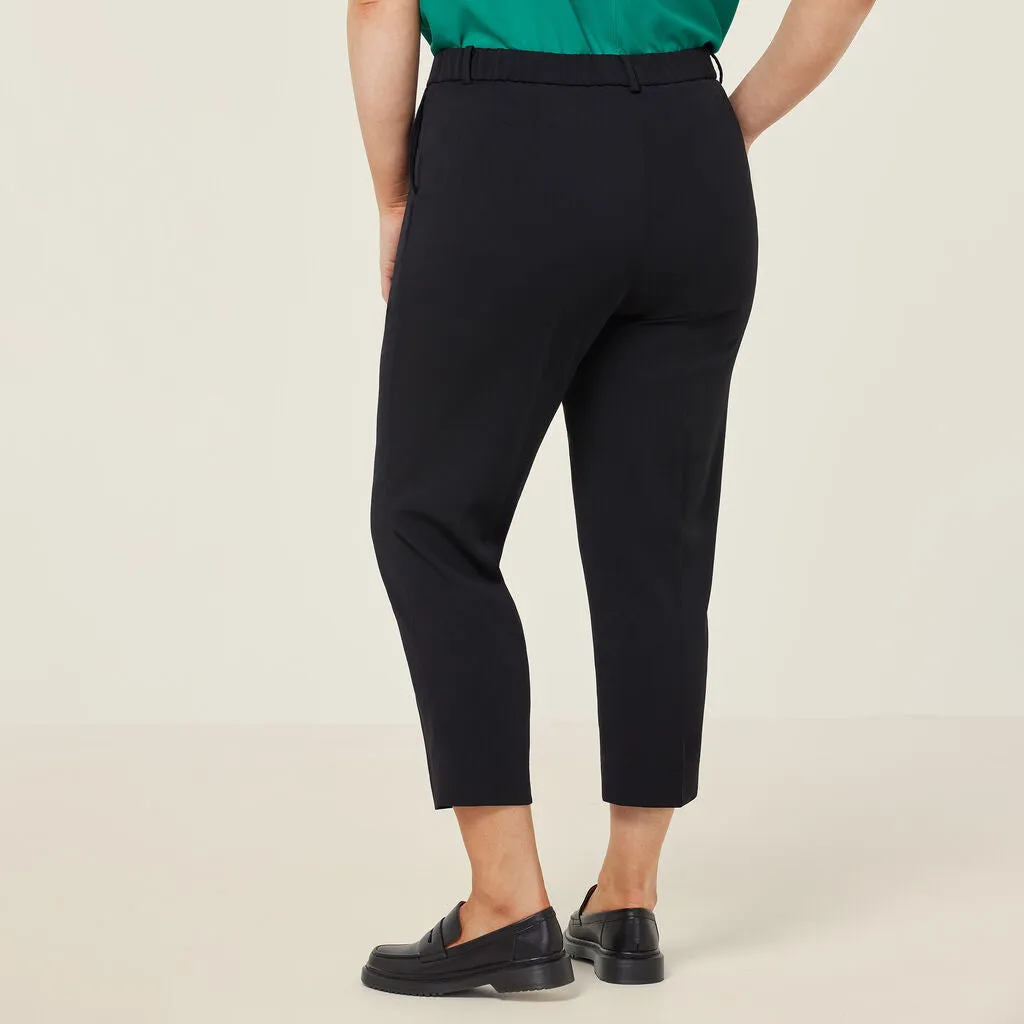 NNT Uniforms Crepe Stretch High Waist,Tapered Leg Cropped Pant (CAT3YC)