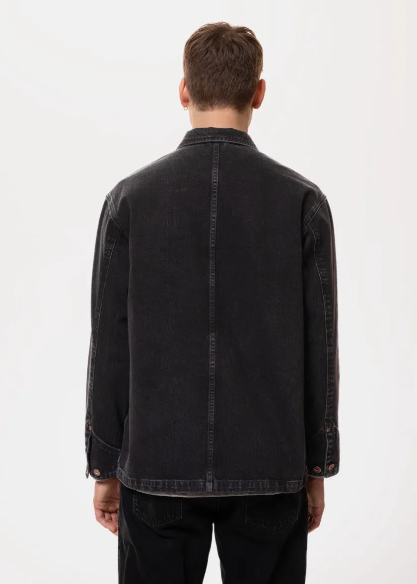 Nudie Jeans Carson Chore Jacket Black Hole