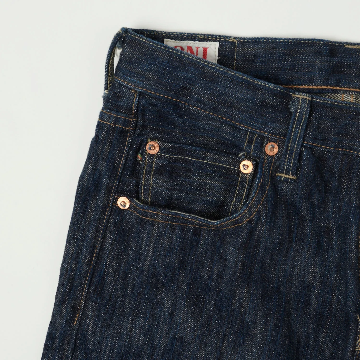 ONI 632 Kase 16oz Natural Indigo 'Kabuki' Regular Tapered Jean - One Wash