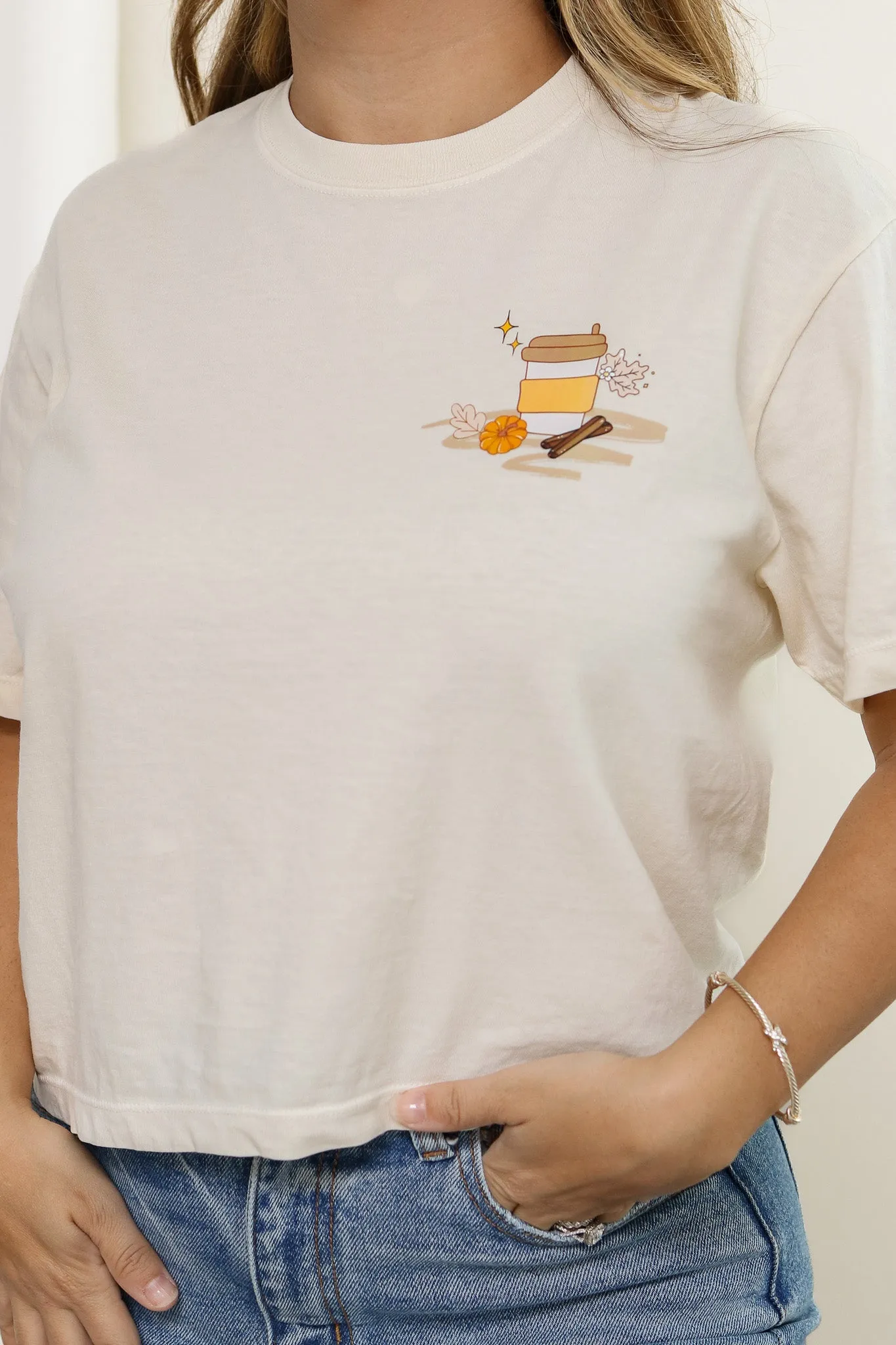 Pumpkin Spice Era Cropped Graphic Tee