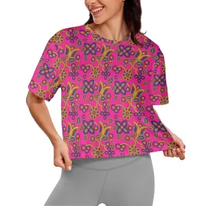 Rainbow Tomorrow Tulip Women's Cropped T-shirt