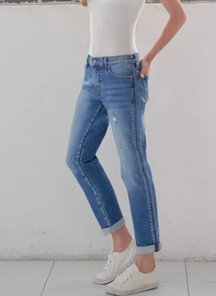 Roxey Slim Boyfriend Denim