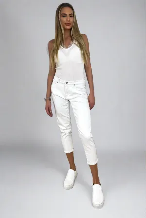 Silver Hardwear Cropped Summer Jeans