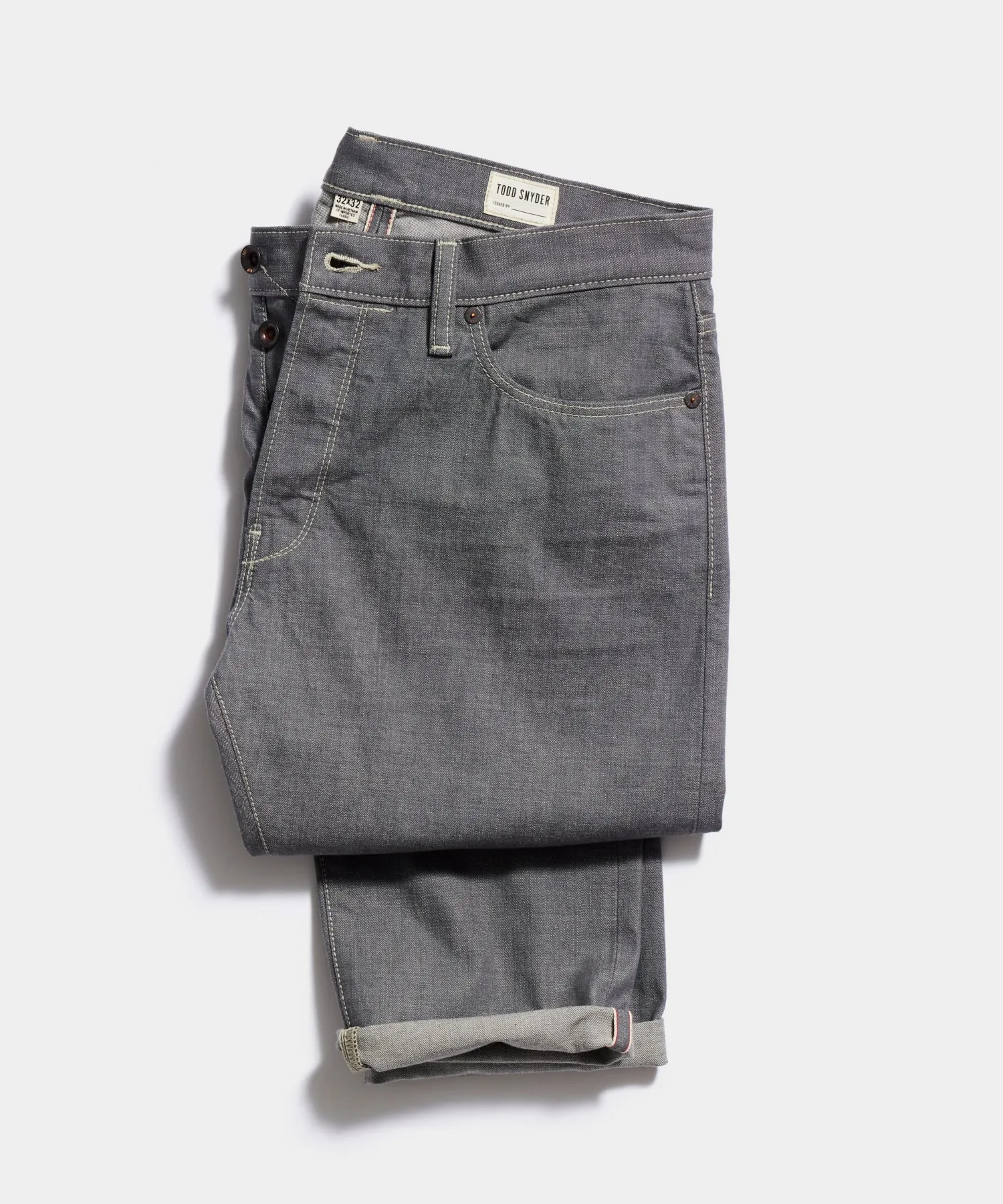 Slim Lightweight Japanese Selvedge Jean in Light Charcoal