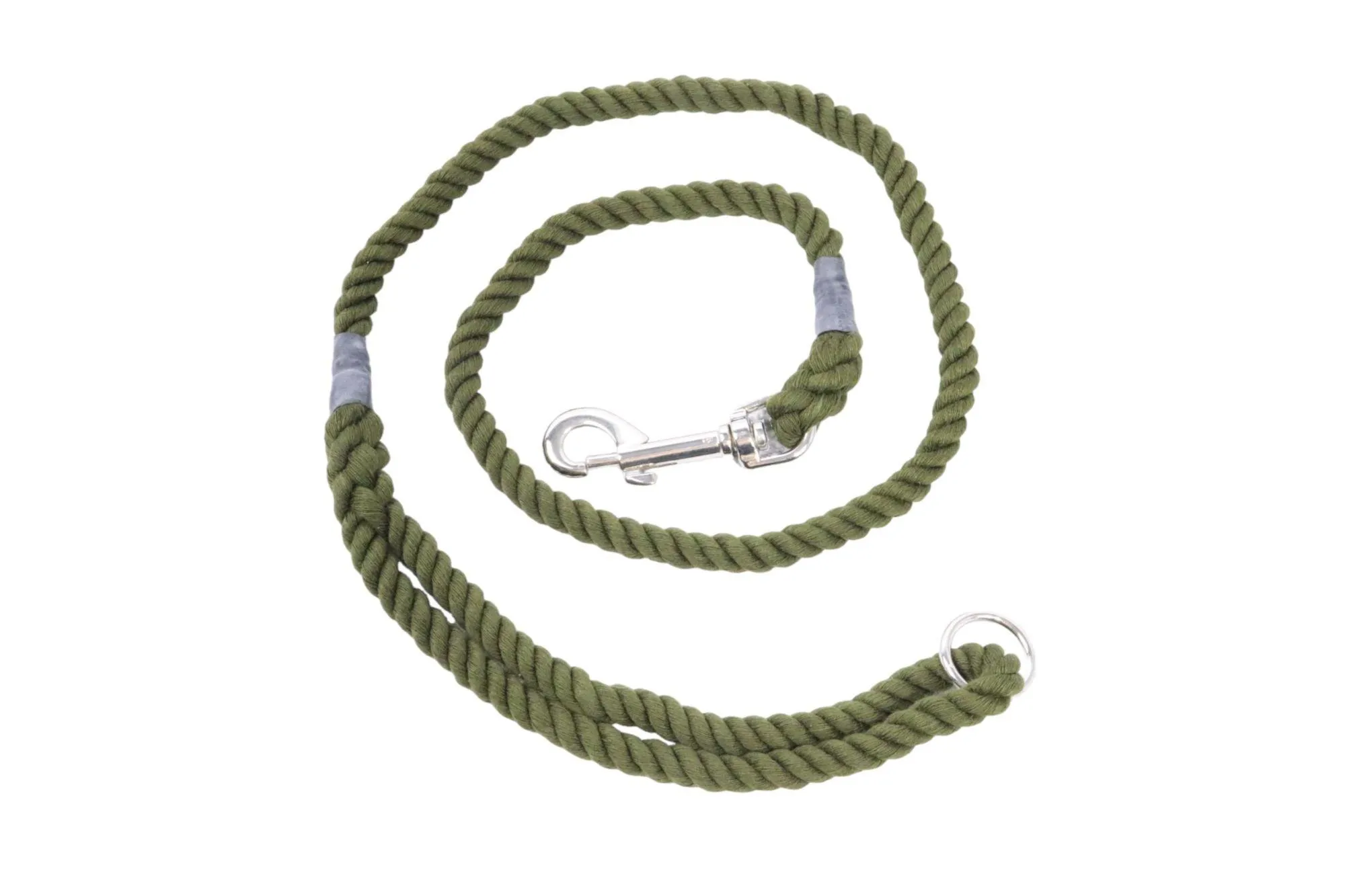 Soft Rope Dog Lead - Hand Spliced with Trigger Hook - Handmade in England