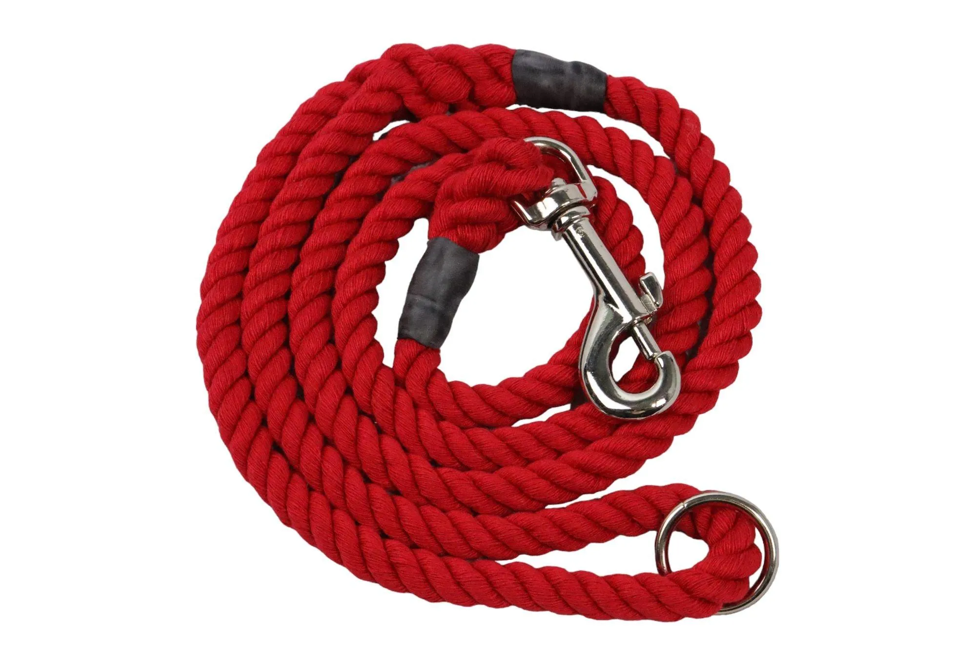 Soft Rope Dog Lead - Hand Spliced with Trigger Hook - Handmade in England