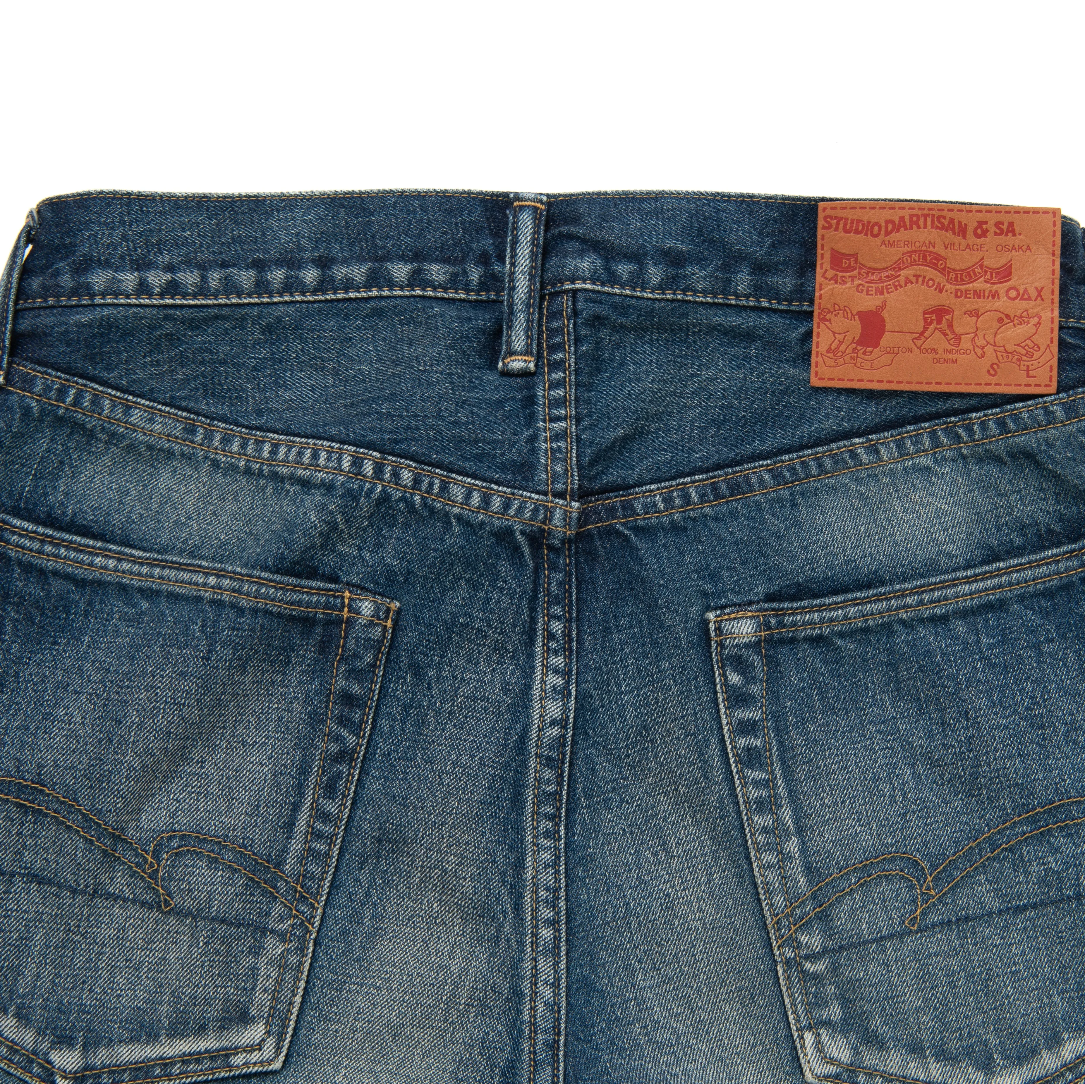 Studio D'Artisan D1890U Distressed Selvedge Jeans (Loose Straight)