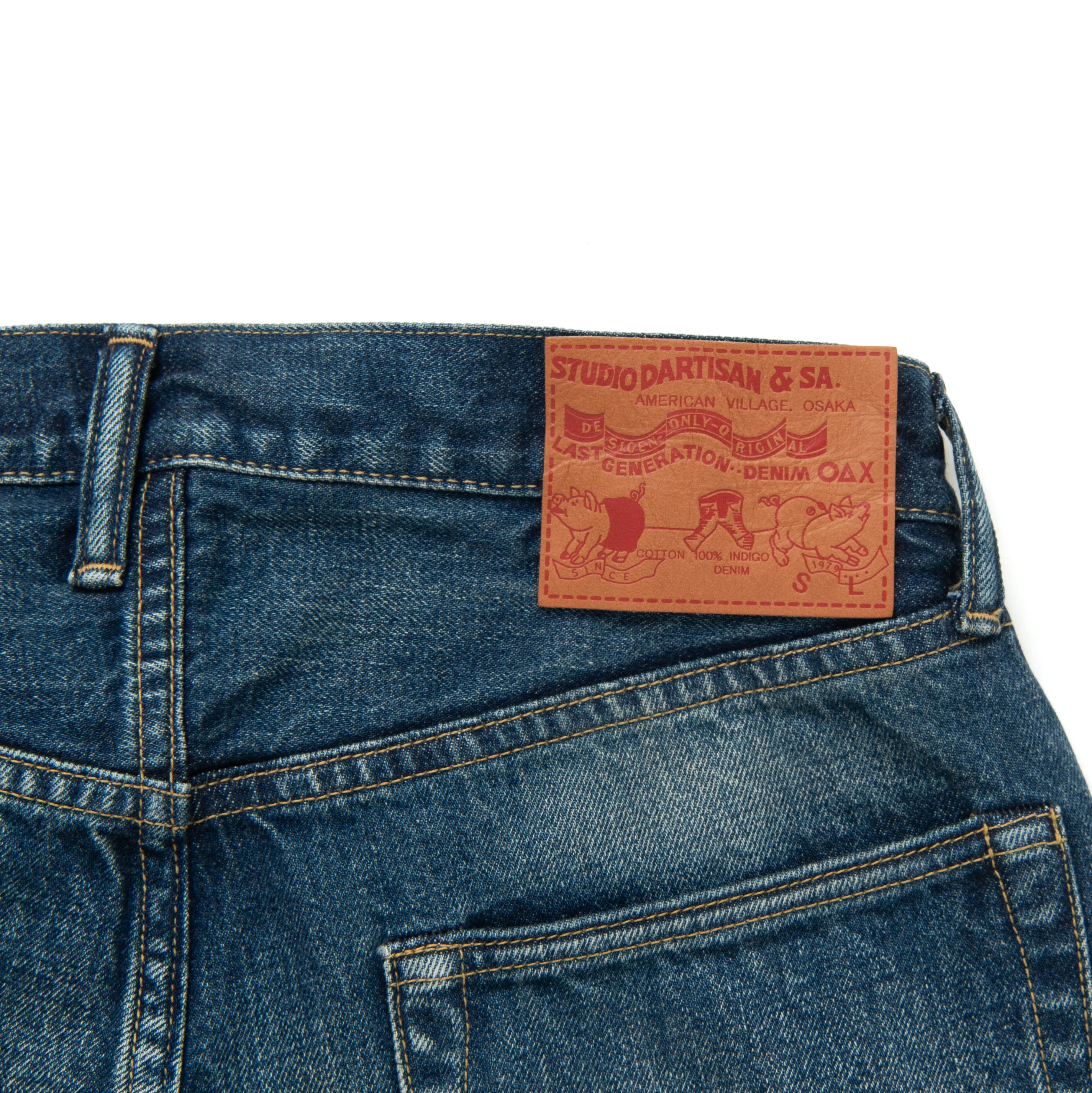 Studio D'Artisan D1890U Distressed Selvedge Jeans (Loose Straight)