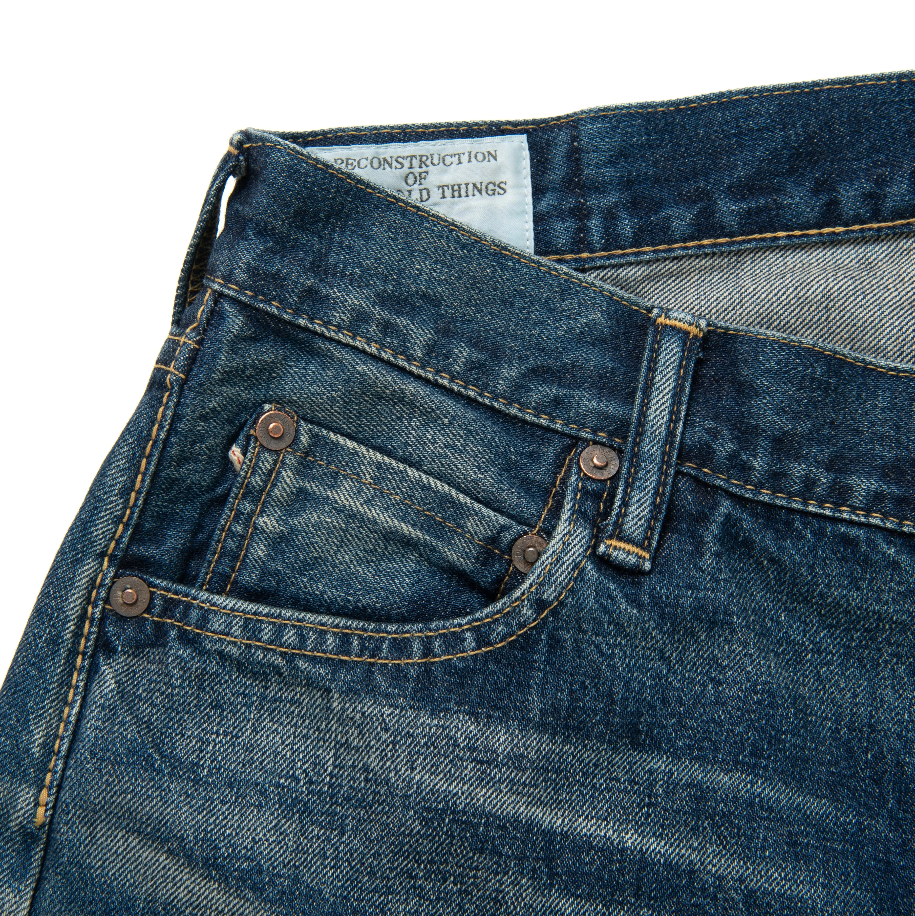 Studio D'Artisan D1890U Distressed Selvedge Jeans (Loose Straight)