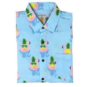 Super Stretch - Flamingo Cool Hawaiian Shirt