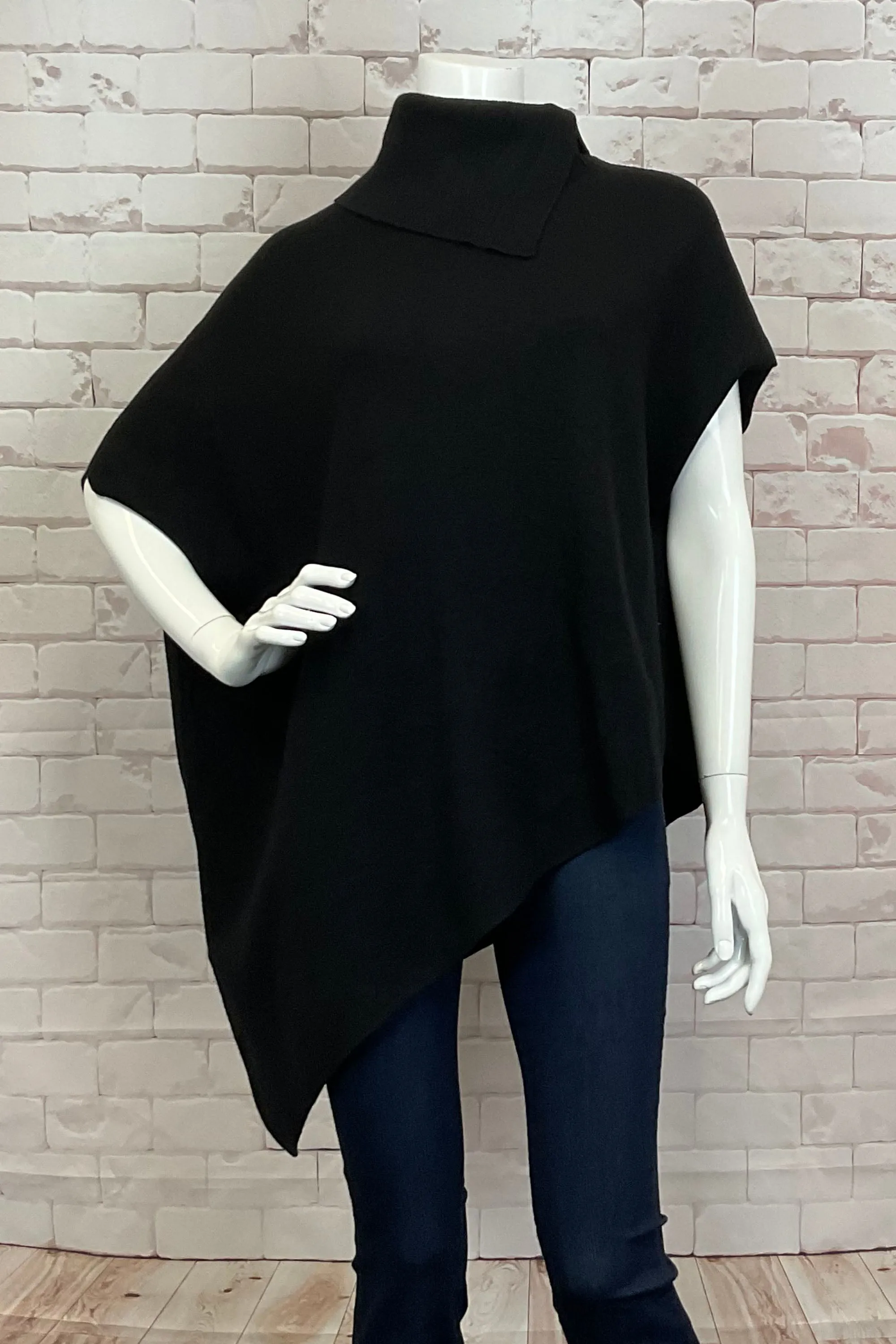 T-NECK PONCHO TOP