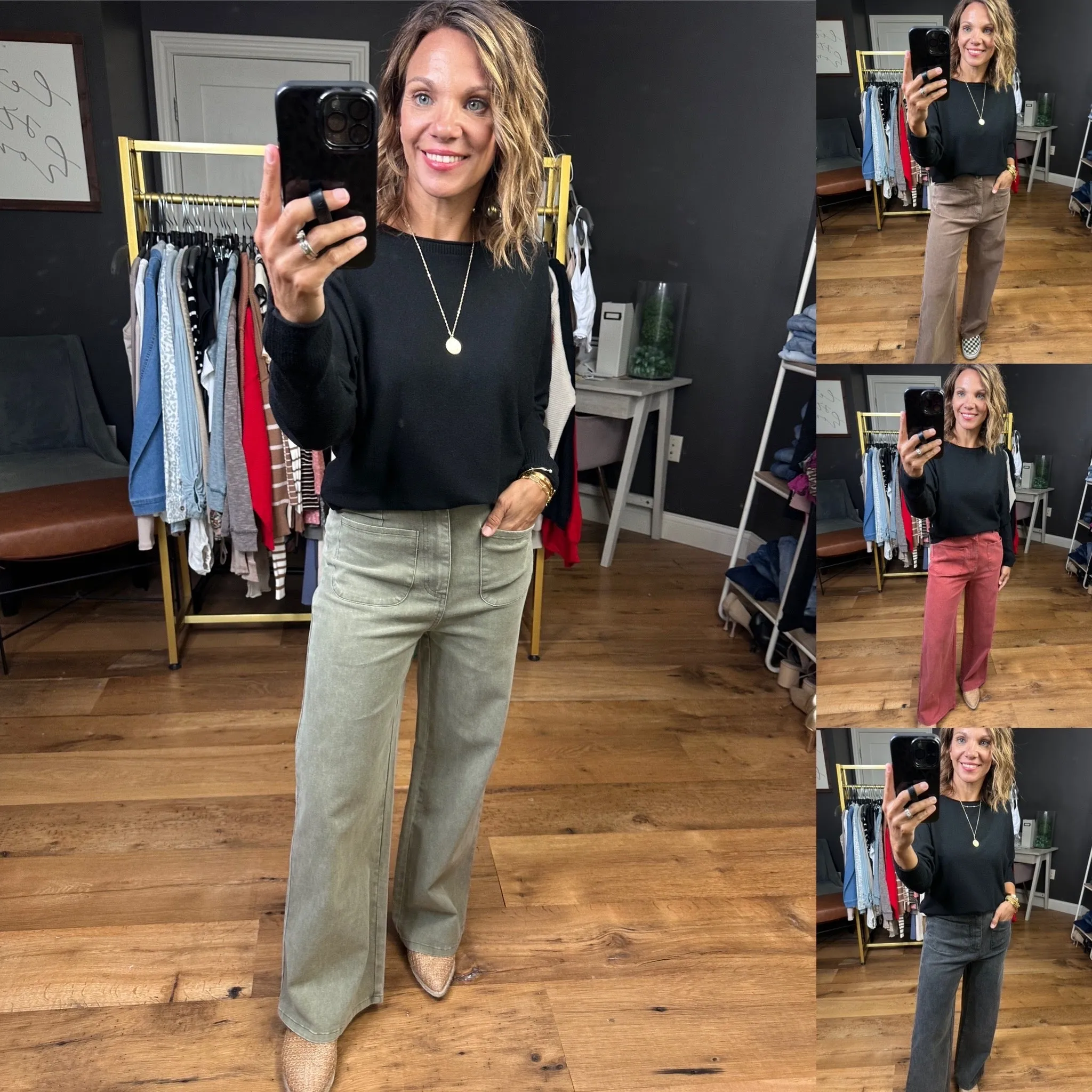 The Nina Vintage Wide-Leg Pant - Multiple Options